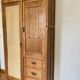 Armoire art déco bois brut & jute