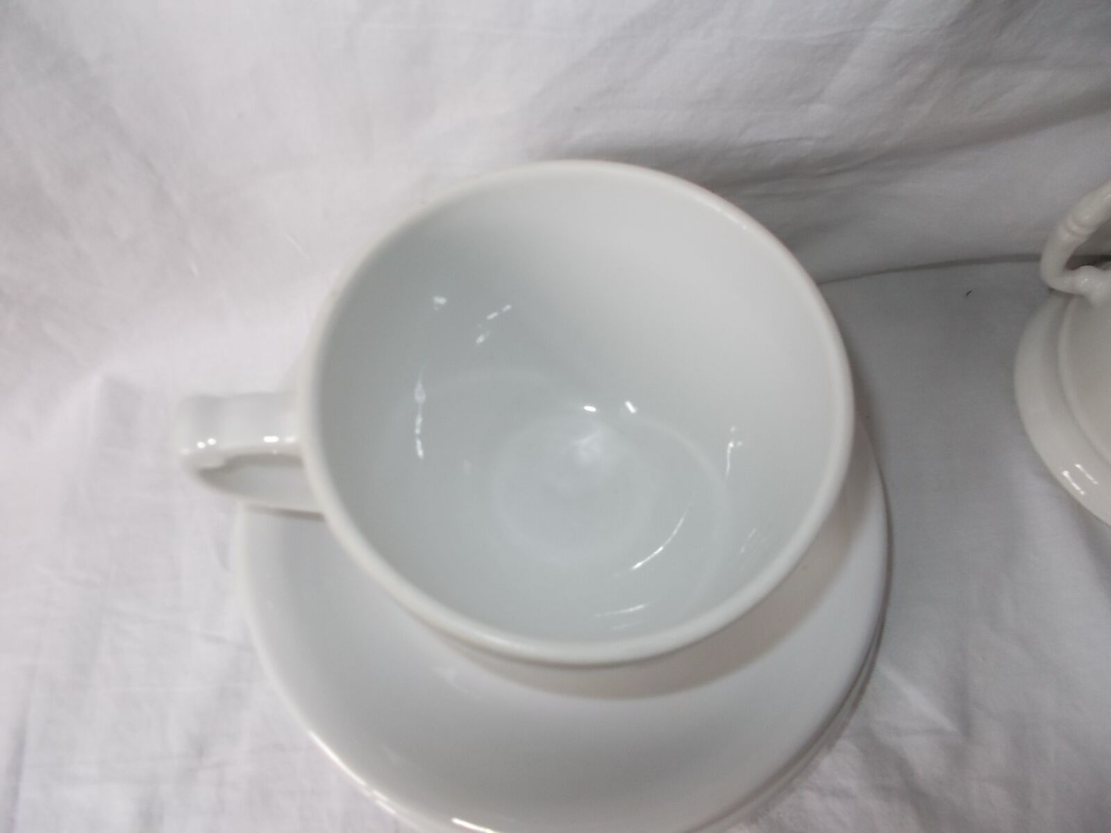 Coffee maker or teapot lunch service Apilco in earthenware with its filters
