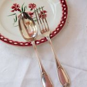 Suite de couverts ercuis pompadour pour 6 personnes