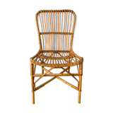 Rattan chair Selency x Monoprix Croisé Laroche