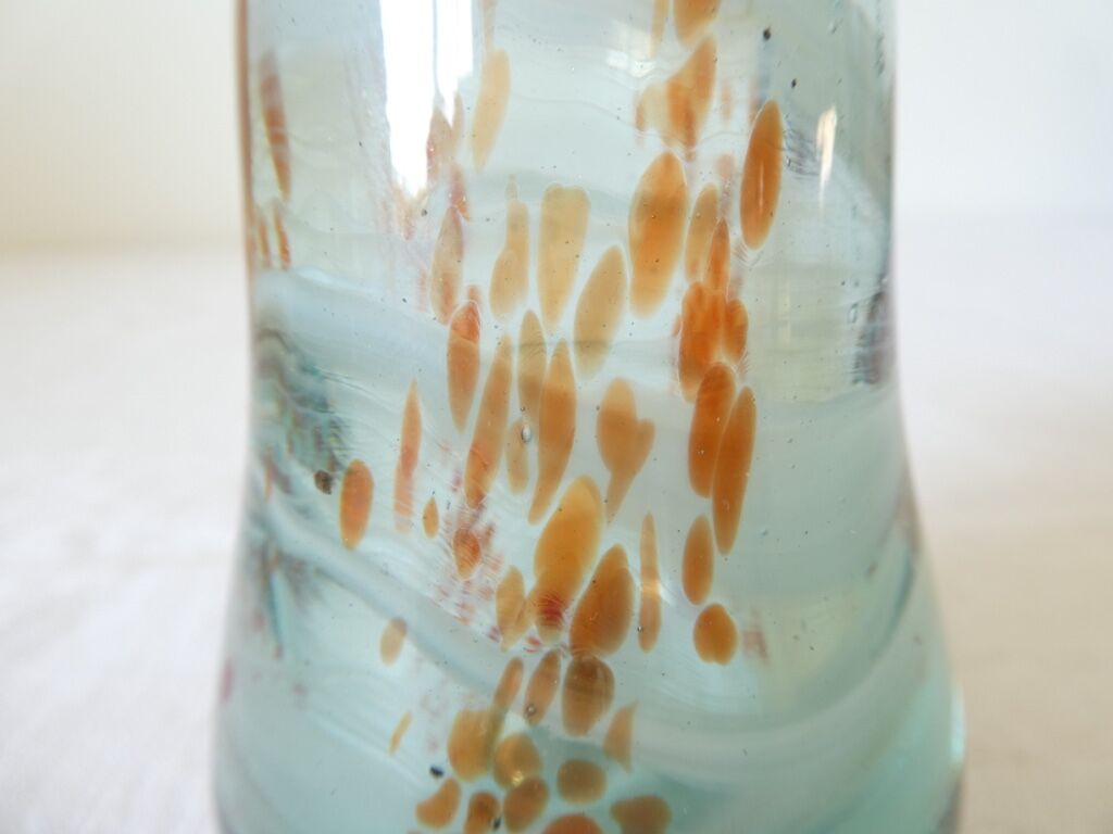 Sulphide / glass pear paperweight Mdina Islands of Malta