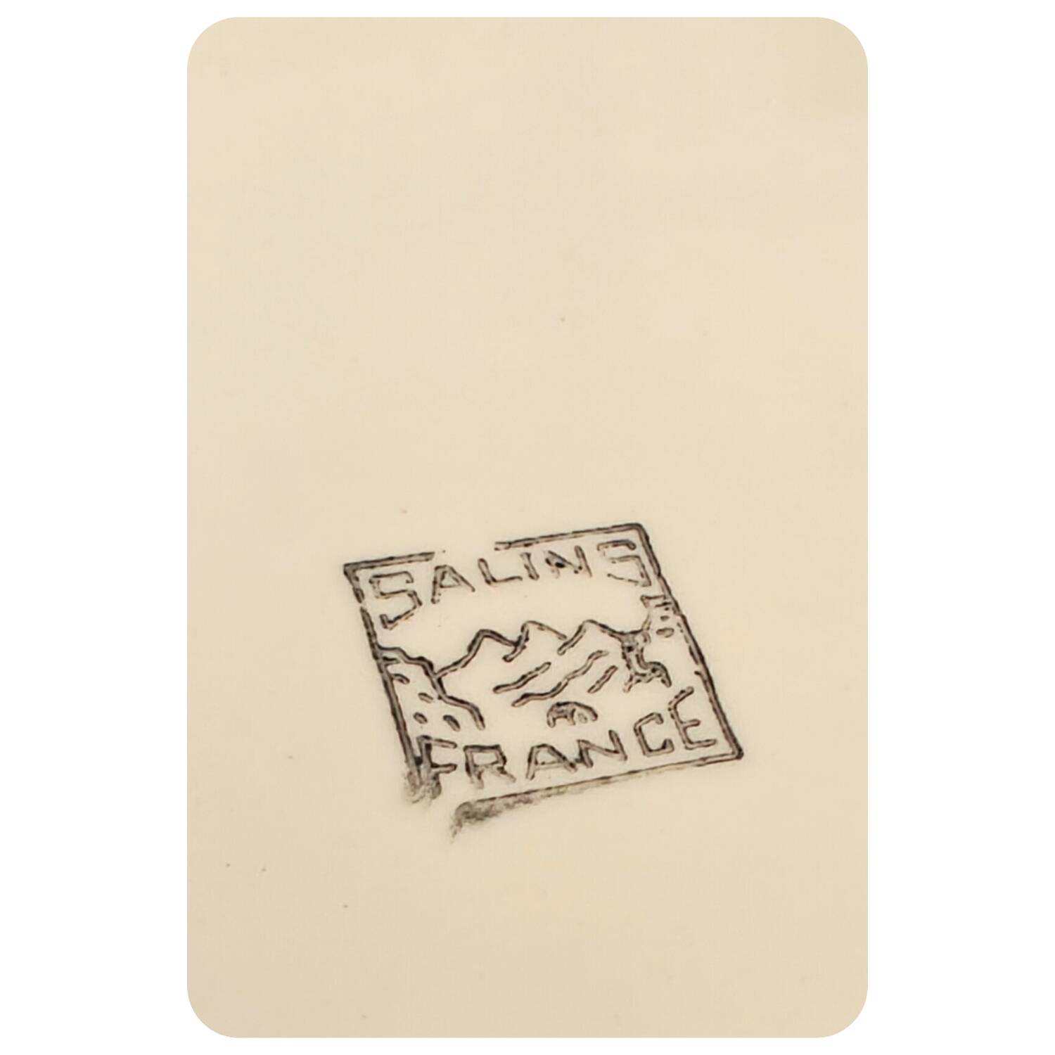 Plat à gâteau en faïence vintage salins france