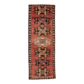Classic Red & Black Persian Runner Rug, 112x316Cm