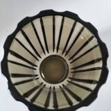 Vintage design smoked glass vase