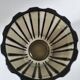 Vintage design smoked glass vase