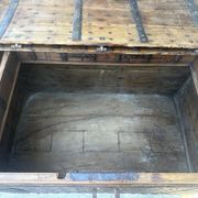 Imposing Indian Chest in Exotic Wood and Wrought Iron