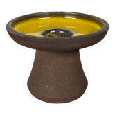 Mid-Century Modern Danish Studio Pottery Candleholder from Jørgen Finn Petersen + Peter Fitzner, Svaneke, Bornholm, 1960s
