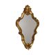 Vintage Baroque-Style Crested Mirror, Classic Gold, France, 62 cm