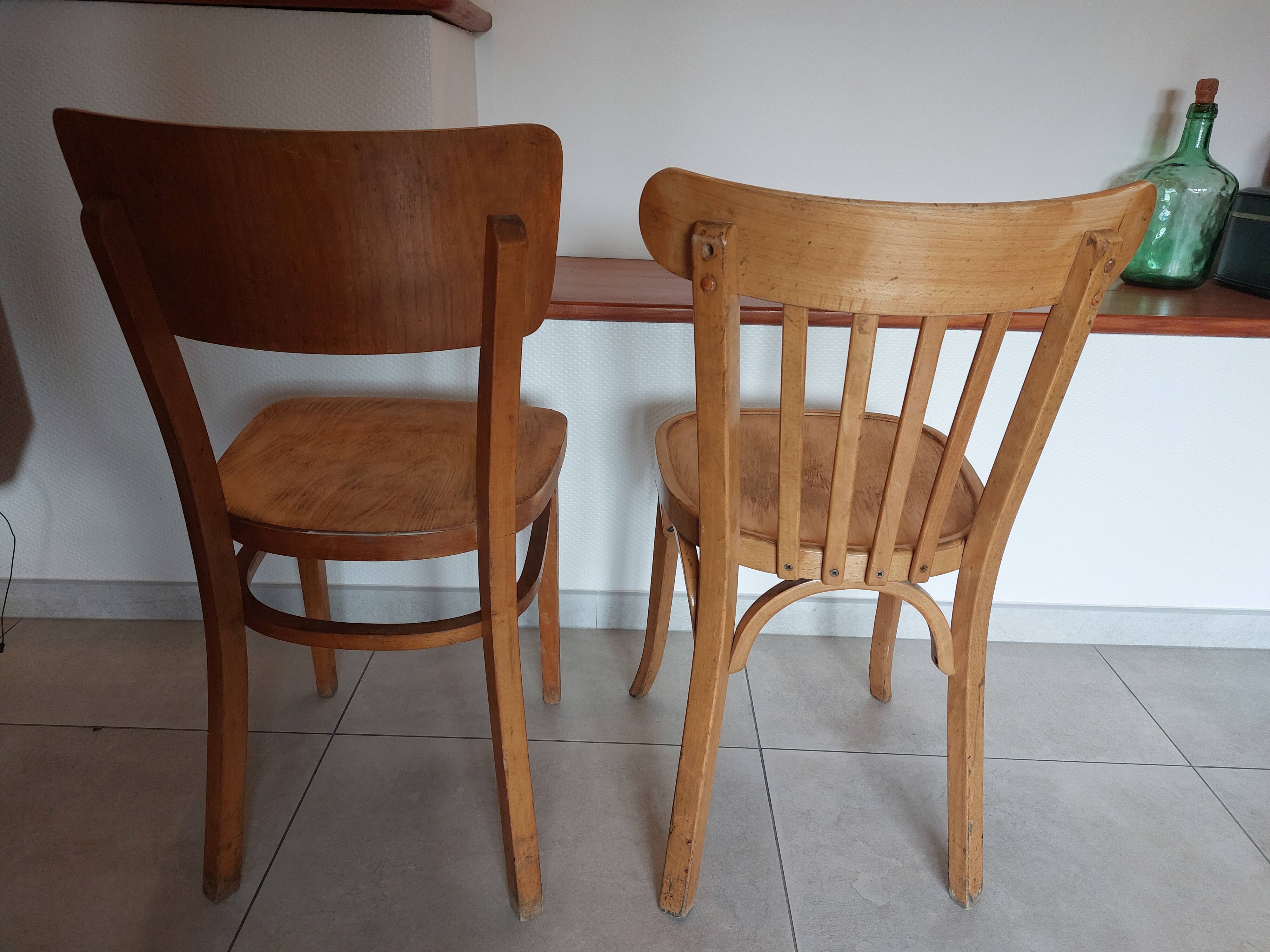 2 bistro chairs, Thonet brand