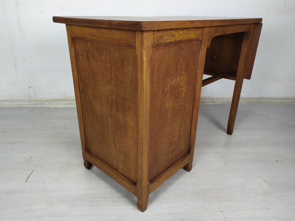 Oak industrial desk, 1930s