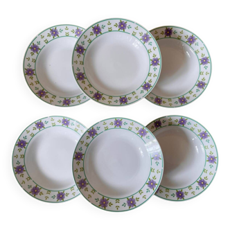 Flower soup plates