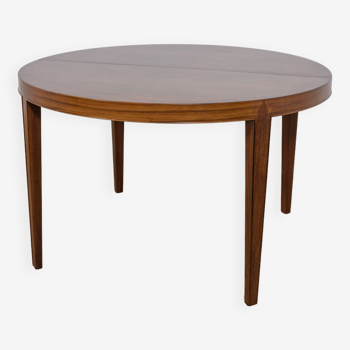 Table à manger ronde en palissandre du milieu du siècle par Severin Hansen pour Haslev Møbelsnedkeri, années 1960