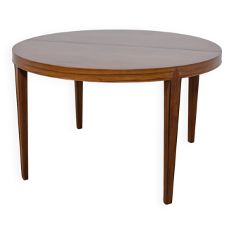 Mid-Century Round Rosewood Dining Table by Severin Hansen for Haslev Møbelsnedkeri, 1960s