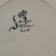 9 flat earthenware plates motif Herbarium and Salins
