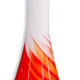 Orange opaline vase