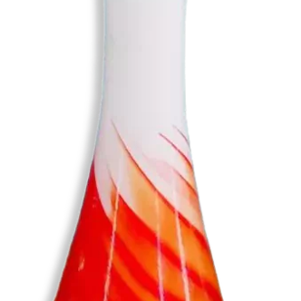 Orange opaline vase