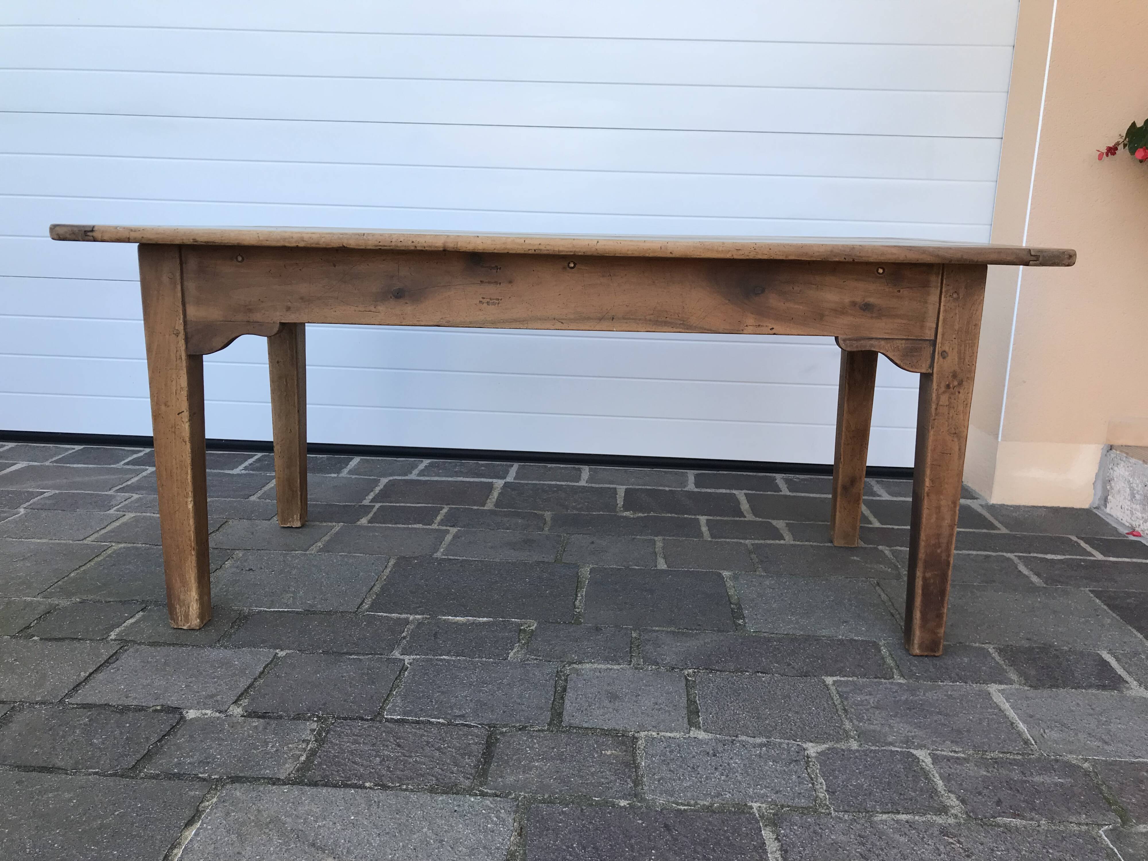 Walnut farmhouse table