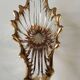 Empty Pocket/Decorative Bowl/Royal Bayel Crystal. 18k gold highlights.