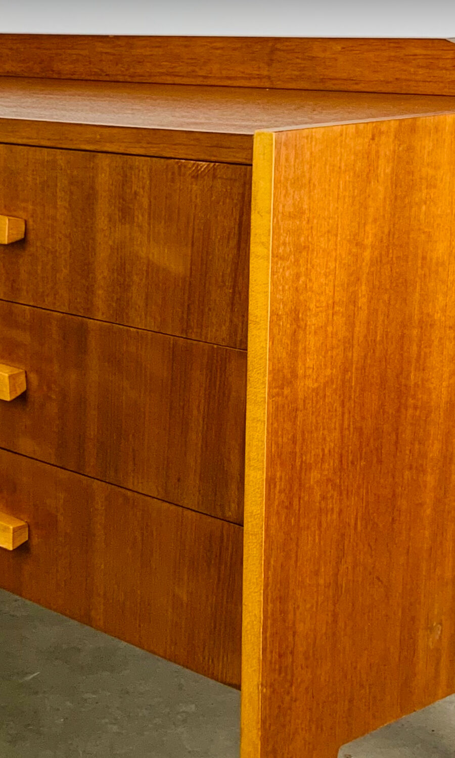 Teak TV unit in Scandinavian style, 1960s.
