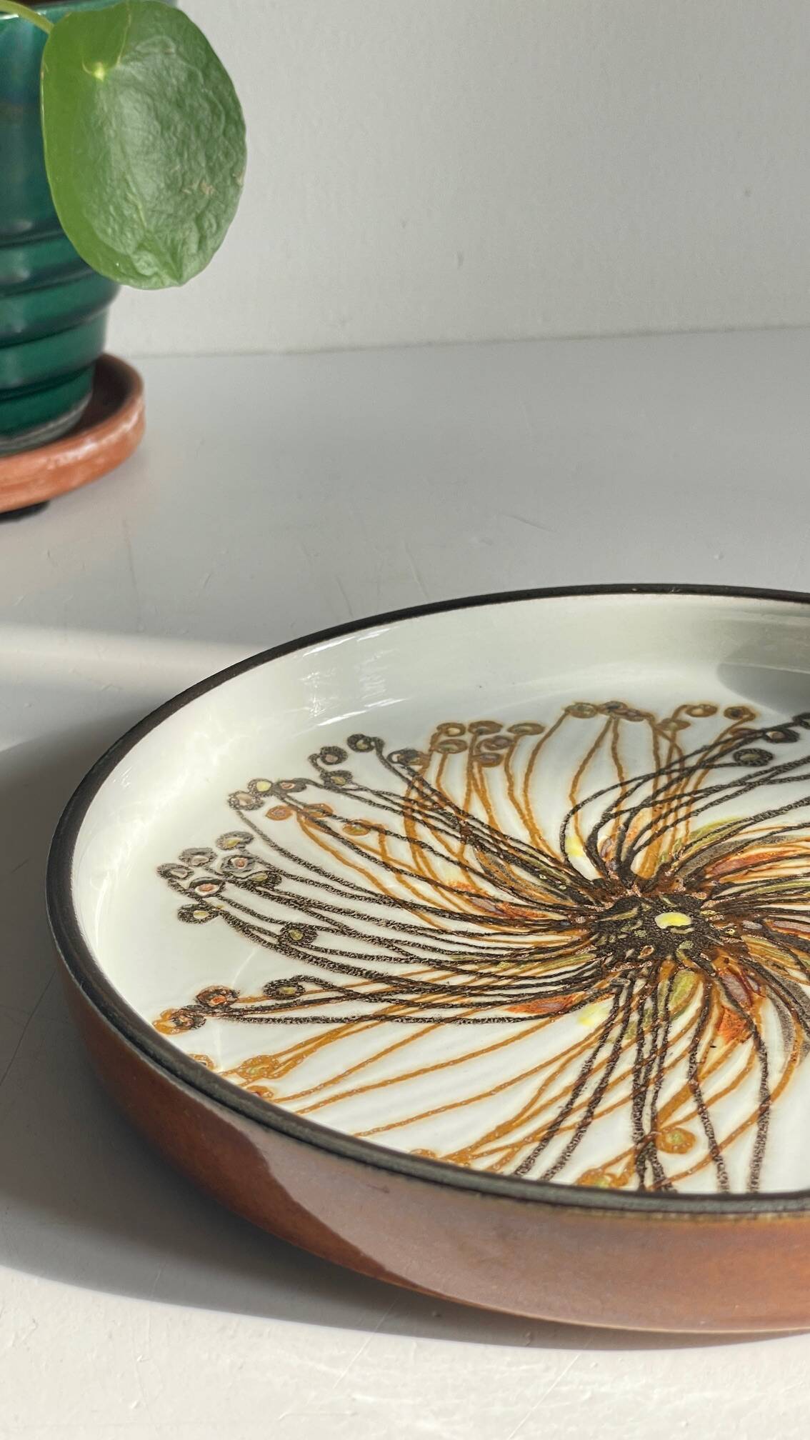 Royal copenhagen ceramic pocket tray by hellen malmer vintage