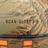 World map globe Scan light-globe Scandinavian Made in Denmark Copenhagen 1972