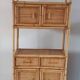 Rattan stand shelf and canning 50s
