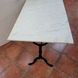 Table de bistrot dessus marbre
