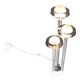 Space age chromed and glass floor lamp, 1970s
