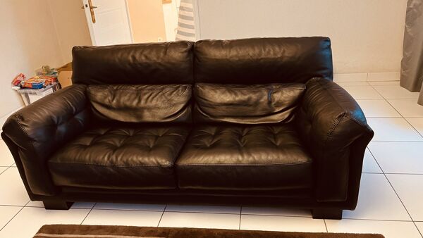 Canape cuir roche bobois