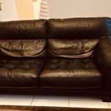 Rococo leather sofa by Roche Bobois