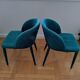 2 fauteuils de table velours