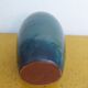 Enamelled terracotta vase, blue