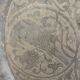 Ancient eastern brass plate engraved with Mamluk decoration – 96
