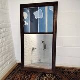 Trumeau mirror with abstract decoration