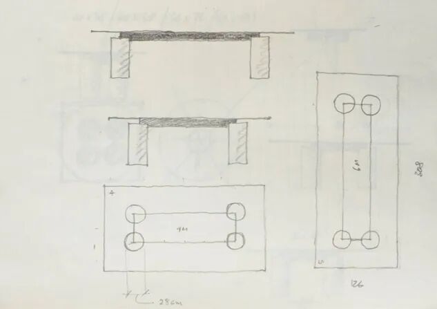 Table à manger "Serenissimo", L. & M. Vignelli pour Acerbis, 1980