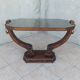 Table basse Art Déco en bois sculpté