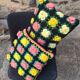 Set of vintage crochet cushions