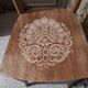 Chaise de style bistrot en bois blond 1940