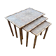 Table gigognes en osier et bambou