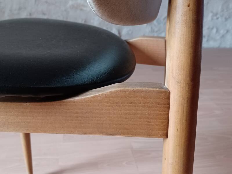Paire de chaises Baumann Pégase vintage 1960