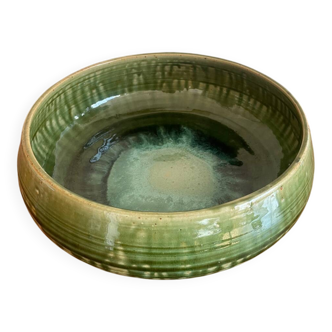 Glazed stoneware salad bowl from the Abbey of Fontgombault.