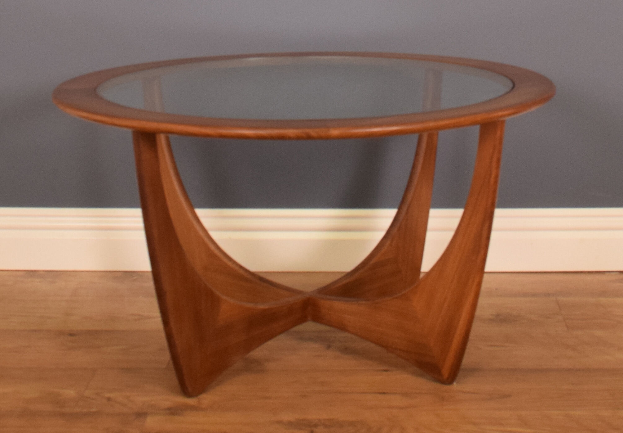 G plan fresco teak & glass astro coffee table