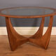 G plan fresco teak & glass astro coffee table
