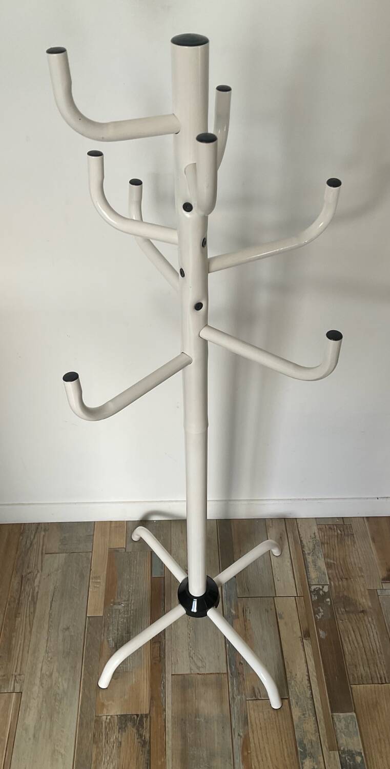 Children's coat rack in tubular metal from the 70s and 80s