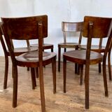 6 chaises bistrot bar cafe restaurant estampillees baumann