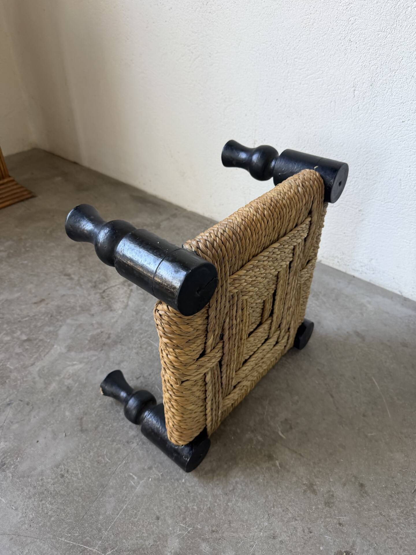 Small low stool or footrest DLC Audoux Minet