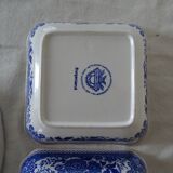 3 plats raviers Villeroy & Boch  faïence ancienne  366112 Burgenland Bleu