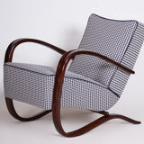 Grey Halabala armchair made in 1930s Czechia by Up Zavody