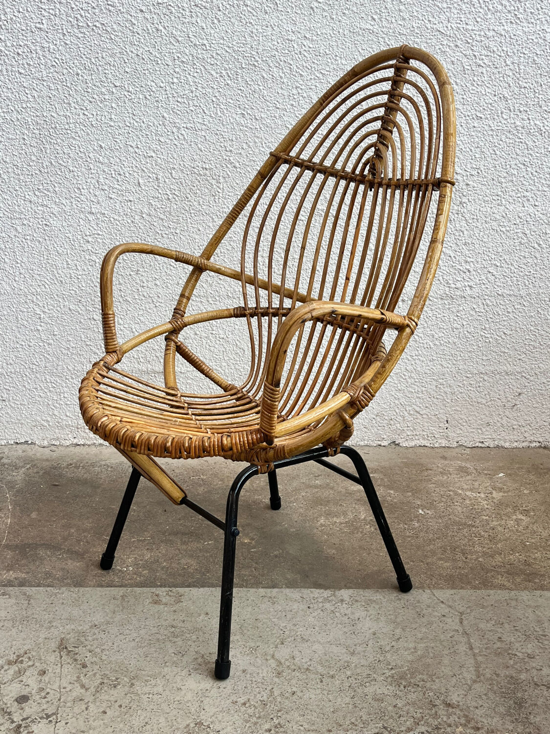 Rattan armchair
