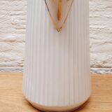 Pichet porcelaine blanc et or